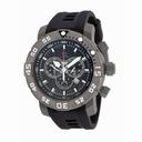 Invicta Sea Base Chronograph Black Dial Black Polyurethane Men's Watch 14280