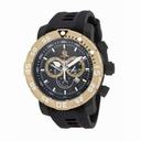 Invicta Sea Base Chronograph Black Dial Black Polyurethane Men's Watch 14286