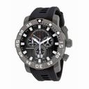 Invicta Sea Base Chronograph Black Dial Black Polyurethane Men's Watch14244