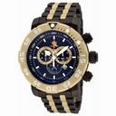 Invicta Sea Base Chronograph Black Dial Two-tone (Black and Gold-plated) Men's Watch 14287