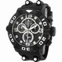 Invicta Sea Hunter Chronograph Black Dial Black Rubber Men's Watch 12256