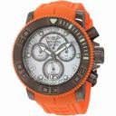 Invicta Sea Hunter Mother of Pearl Dial Orange Rubber Men's Watch 10694
