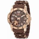Invicta Sea Spider Brown Dial Brown Rubber Men's Watch 10298