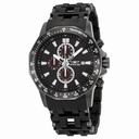 Invicta Sea Spider Chronograph Black Dial Black Polyurethane Men's Watch 1933