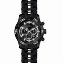 Invicta Sea Spider Chronograph Black Dial Black Polyurethane Men's Watch 21824