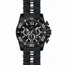 Invicta Sea Spider Chronograph Black Dial Black Polyurethane Rubber Men's Watch 20287