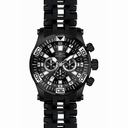Invicta Sea Spider Chronograph Black Dial Black PVD Polyurethane Men's Watch 14561