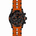 Invicta Sea Spider Chronograph Black Dial Orange Polyurethane Men's Watch 21822