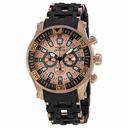 Invicta Sea Spider Chronograph Gold-tone Dial Black Polyurethane Band Men's Watch 14559