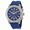 Invicta Signature Chronograh Blue Dial Blue Polyurethane Men's Watch 7506