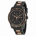 Invicta Signature II Black Dial Two-tone Stainless Steel Chronograph Men's Watch 7455