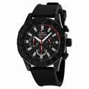 Invicta Signature II Chronograph Black Dial Black Polyurethane Strap Men's Watch 7498