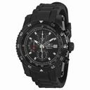 Invicta Signature II Chronograph Black Dial Black Rubber Men's Watch 7454