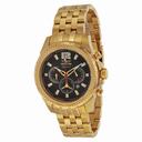 Invicta Signature II Chronograph Black Dial Gold-tone Stainless Steel Men's Watch 7474