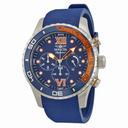 Invicta Signature II Chronograph Blue Dial Stainless Steel Men's Watch 7501