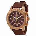 Invicta Signature II Chronograph Brown Dial Brown Polyurethane Strap Men's Watch 7496