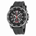 Invicta Signature II Chronograph Nautical Black Dial Black Rubber Men's Watch 7433