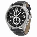 Invicta Signature II Elegant Black Dial Leather Chronograph Men's Watch 7415