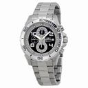 Invicta Signature II Silver-tone and Black Dial Stainless Steel Men's Watch 7390