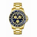 Invicta Signature Pro Diver Multi-Function Blue and Gold Dial Gold-plated Men's Watch 7009
