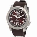 Invicta Specialty Brown Dial Stainless Steel Brown Rubber Men's Watch 1904