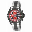 Invicta Specialty Chronograph Black and Red Carnon Fiber Dial Two-tone Men's Watch 18050