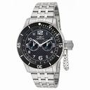 Invicta Specialty Chronograph Black Carbon Fiber Dial Stainless Steel Men's Watch 14886