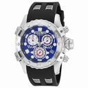 Invicta Specialty Chronograph Blue Dial Black Polyurethane Men's Watch 18858