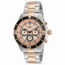 Invicta Specialty Chronograph Rose Dial Two-tone Men's Watch 12842