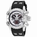 Invicta Specialty Chronograph Silver Dial Black Polyurethane Men's Watch 18857