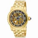 Invicta Specialty Skeletal Gold-tone Dial Gold Ion-plated Stainless Steel Men's Watch 14552