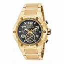 Invicta Speedway Chronograph Black Dial Gold Ion-plated Men's Watch 19530