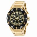 Invicta Speedway Chronograph Black Dial Gold-plated Men's Watch 19853