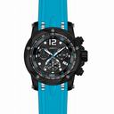 Invicta Speedway Chronograph Black Dial Light Blue Polyurethane Men's Watch 20075