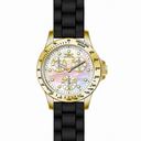 Invicta Speedway Multi-Function Mother of Pearl Dial Black Silicone Ladies Watch 21972