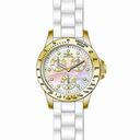 Invicta Speedway Multi-Function Mother of Pearl Dial White Silicone Ladies Watch 21985