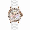 Invicta Speedway Multi-Function Mother of Pearl Dial White Silicone Ladies Watch 21995