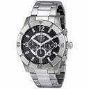 Invicta Stainless Steel Black Dial Chronograph Men's Watch 1420