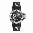 Invicta Subaqua Black Skeleton Black Silicone Ladies Watch 17129