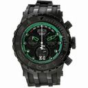 Invicta Subaqua Chronograph Black and Green Dial Black Rubber Men's Watch 12345