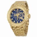 Invicta Subaqua Chronograph Blue Dial 18kt Gold-plated Men's Watch 6902