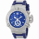 Invicta Subaqua Chronograph Blue Dial Blue Polyurethane Men's Watch 15798