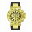 Invicta Subaqua Chronograph Gold Dial Black Silicone Men's Watch 16875