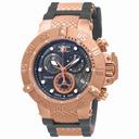 Invicta Subaqua Chronograph Gunmetal Dial Grey Polyurethane Men's Watch 15805