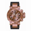 Invicta Subaqua Chronograph Rose Dial Black Silicone Men's Watch 16873