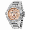 Invicta Subaqua  Chronograph Rose Dial Stainless Steel Men's Watch 17605