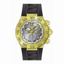 Invicta Subaqua Chronograph Silver Dial Black Polyurethane Watch 15579