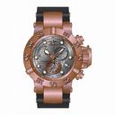 Invicta Subaqua Chronograph Silver Dial Grey Polyurethane Men's 15808