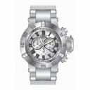 Invicta Subaqua Chronograph Silver Dial White Polyurethane Pens Watch 16876