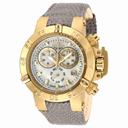 Invicta Subaqua Chronograph White Mother of Pearl Dial Light Green Leather Men's Watch 18293